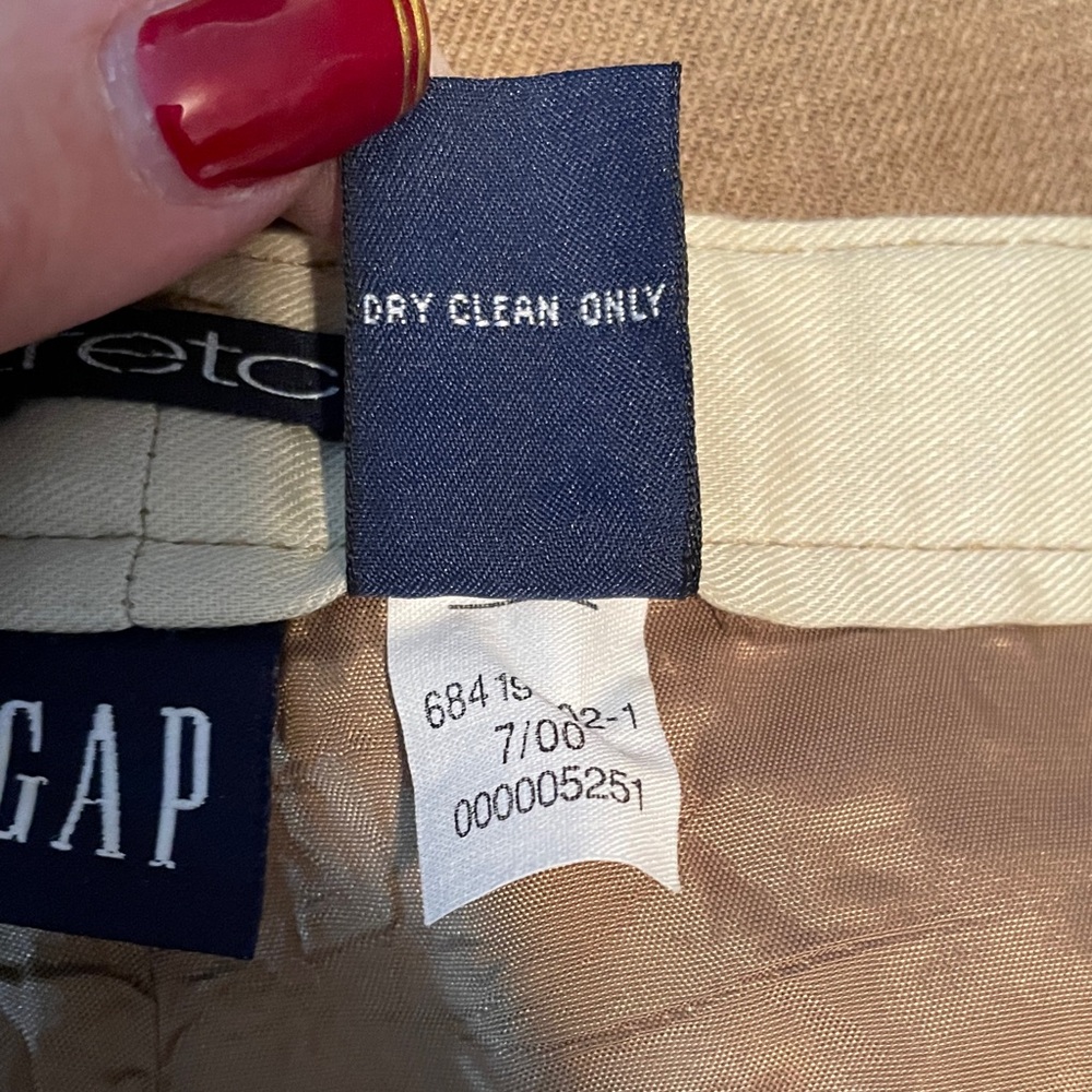 GAP Stretch Wool Blend Plus Size Brown Ankle Pants Size 18 - Picture 5 of 6